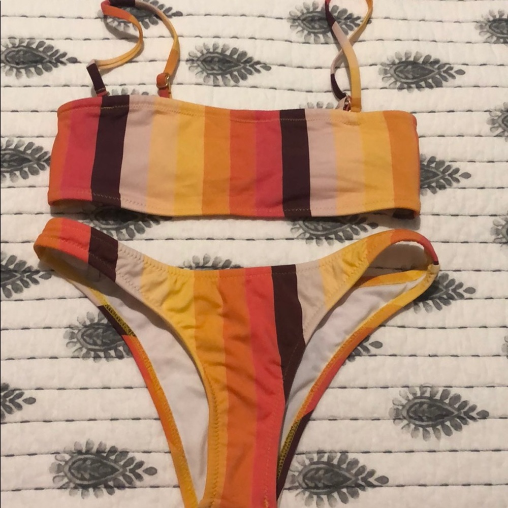 Lulus Rhythm Two Piece Bathing Suit